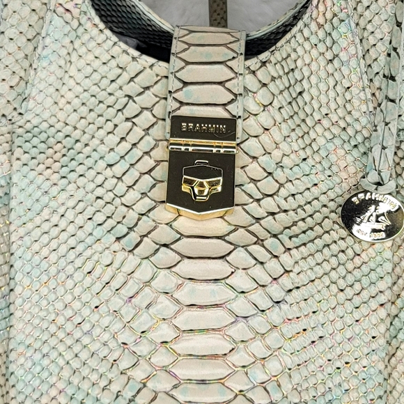 ☆ Brahmin 2 PCS SET Matching Designer Rare Shoulder Bag Purse + Wallet - Picture 12 of 16